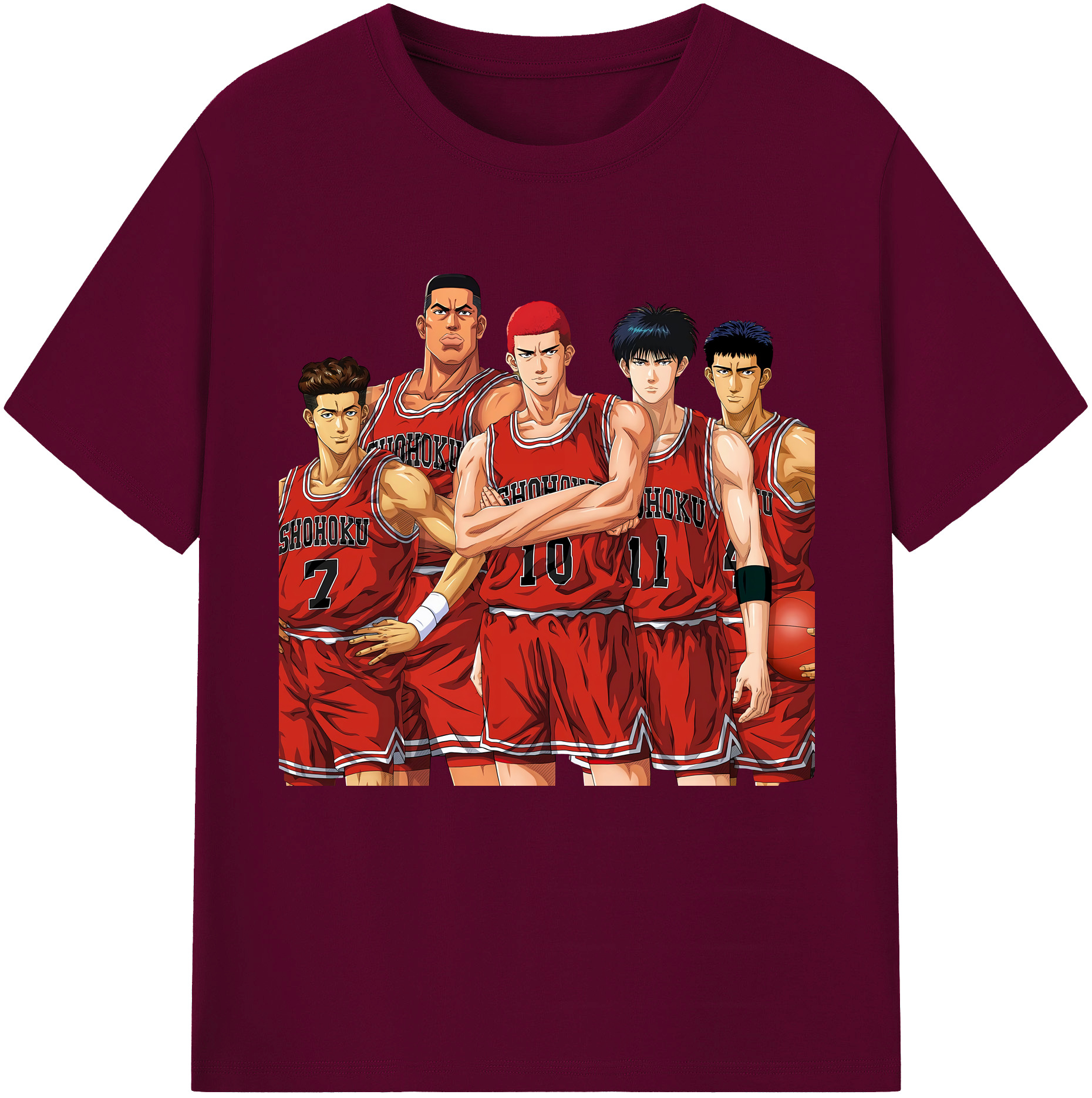 （画像用） SLAM DUNK／スラムダンク レディースカジュアルプリントTシャツ（綿100％）